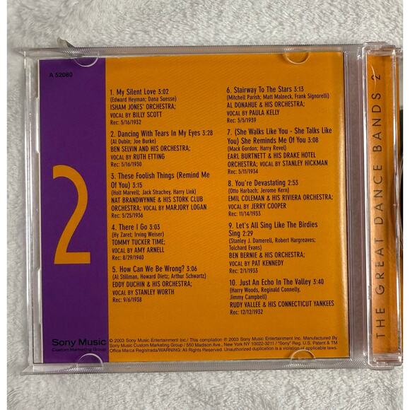 The Great Dance Bands Volume 2 CD (2003 Sony Music) Big Band Swing Jazz Classics - Picture 6 of 8